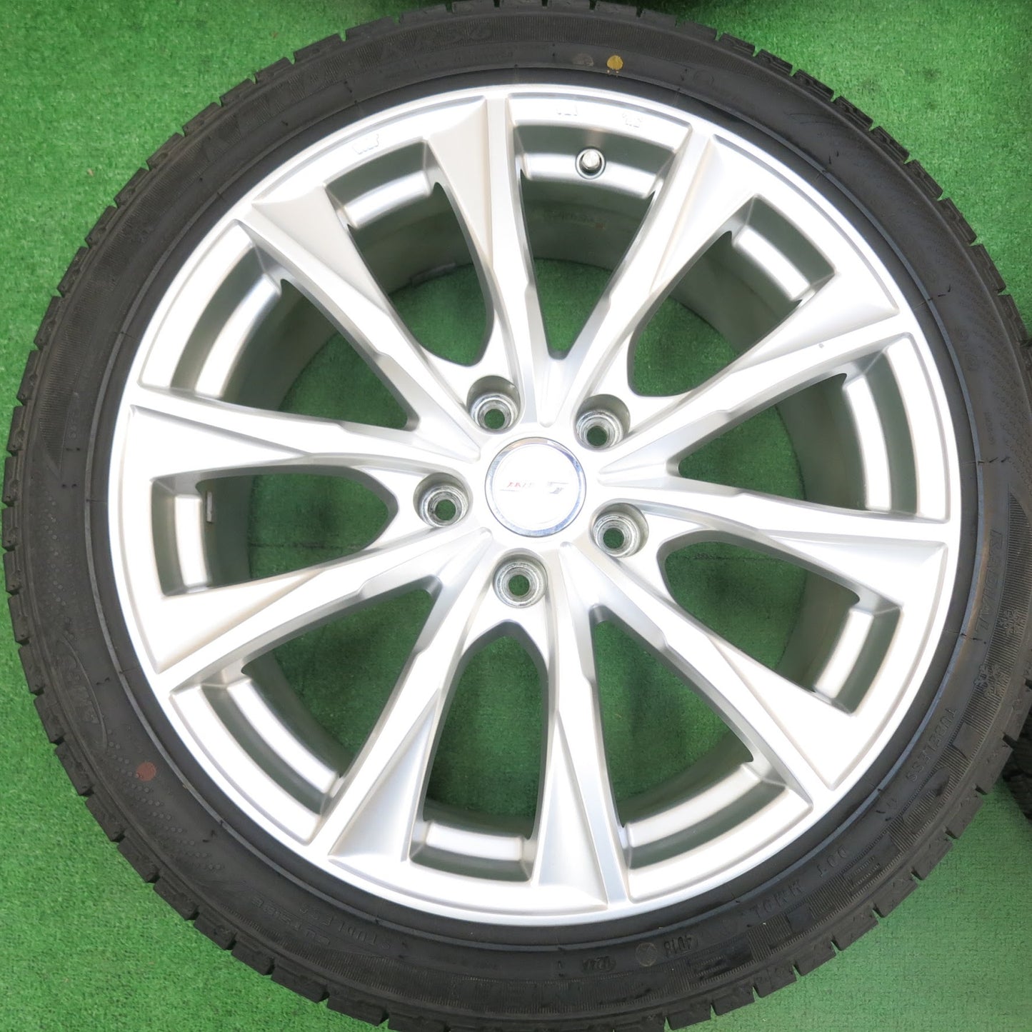 [送料無料]バリ溝！キレイ！8.5分★スタッドレス 225/45R18 ケンダ KR36 アイステック ネオ JOKER weds ジョーカー 18インチ PCD114.3/5H★3031509ヒス