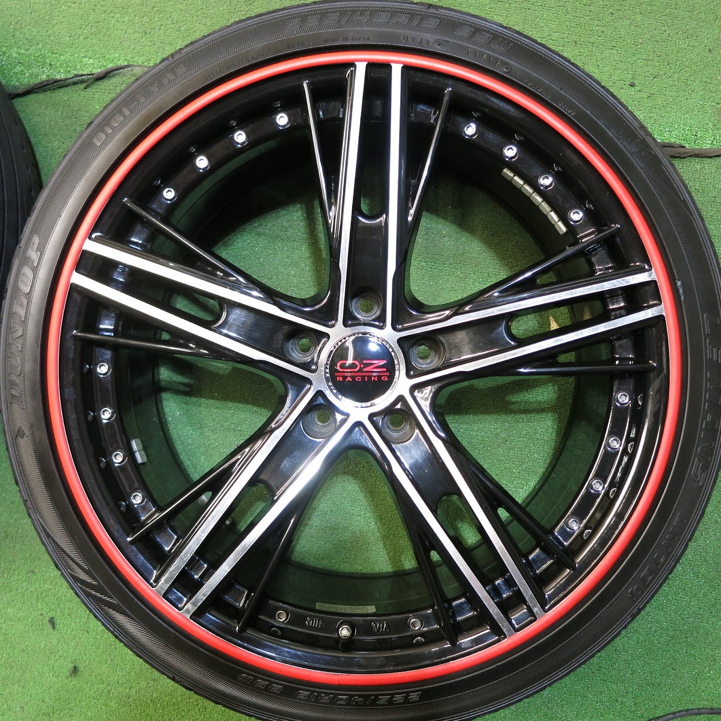 [送料無料]4本★Lxryhanes agreeser AG-014 OZ 225/40R19 245/35R19 ラグジーヘインズ アグレッサー ダンロップ LE MANS LM704 19インチ PCD14.3/5H★3032711Hノ