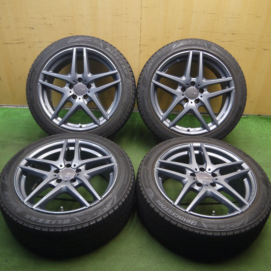 *送料無料*バリ溝！21年！キレイ！9.5分★ベンツ 等 WESTER 225/45R18 スタッドレス ブリヂストン ブリザック VRX3 18インチ PCD112/5H★4012203Hス