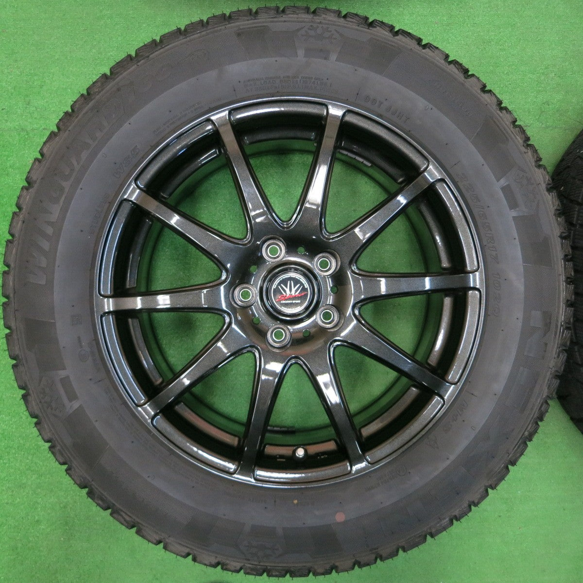 *送料無料* バリ溝！22年！キレイ！9.5分★スタッドレス 225/65R17 ネクセン ウィンガード アイス SUV LOXARNY SPORT BADX ロクサーニ PCD114.3/5H★4022009イス