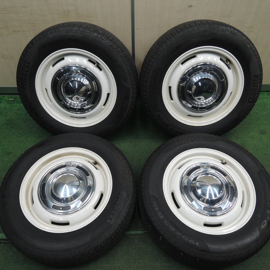 *送料無料* 4本価格!21年★ルノー 等 CRIMSON DEAN 195/65R15 ピレリ Cinturato P6 クリムソン ディーン PCD108/5H 4H マルチ★4021010HAノ