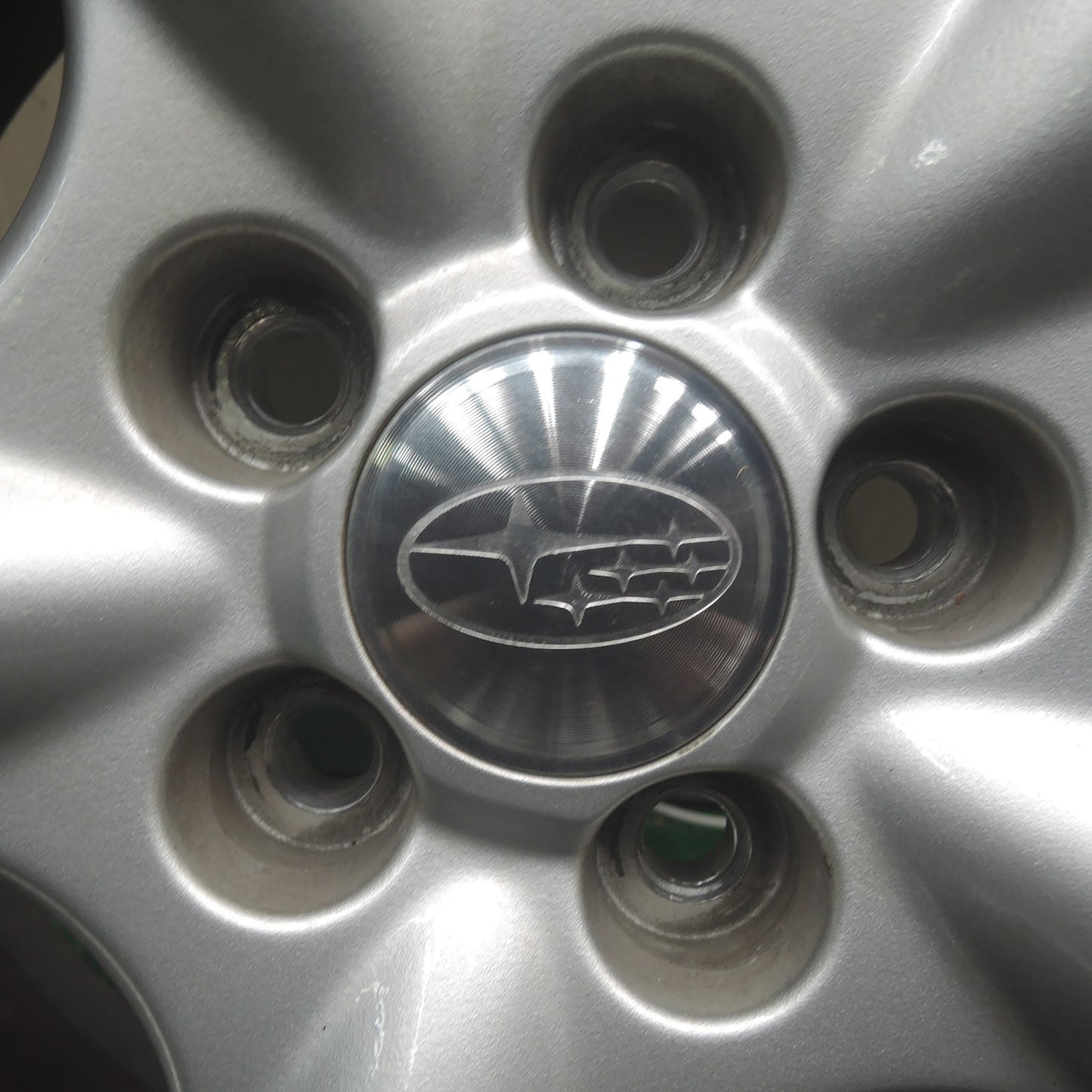 [送料無料]バリ溝！キレイ！9分★スバル レガシィ 純正 215/45R17 ブリヂストン ポテンザ RE050A 17インチ PCD100/5H★3110108SYノ