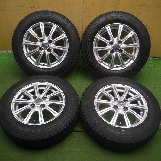 *送料無料* バリ溝!22年!キレイ!ほぼ10分★スタッドレス 155/80R14 88/86N グッドイヤー アイスナビ カーゴ MiLLOUS ミルアス 14インチ PCD100/4H★4021913Hス