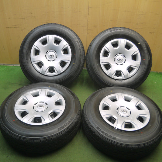 *送料無料*新車外し!23年★トヨタ 200系 ハイエース 純正 スチール 195/80R15 107/105N ブリヂストン エコピア RD613 PCD139.7/6H★4011503Hノ