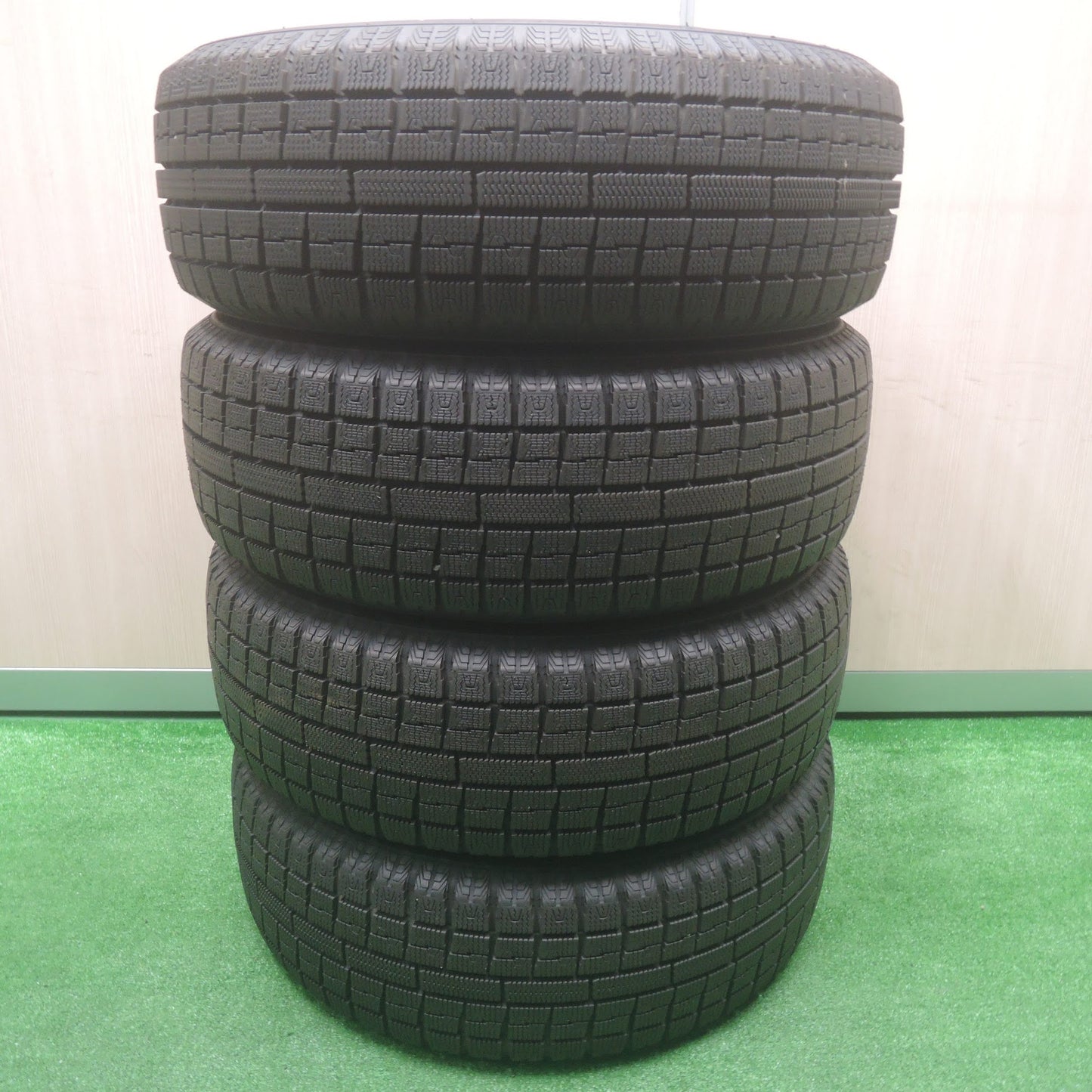 [送料無料]バリ溝！19年！キレイ！9.5分★スタッドレス 195/65R15 トーヨー ガリット G5 TOPRUN トップラン 15インチ PCD114.3/5H★3090805SYス