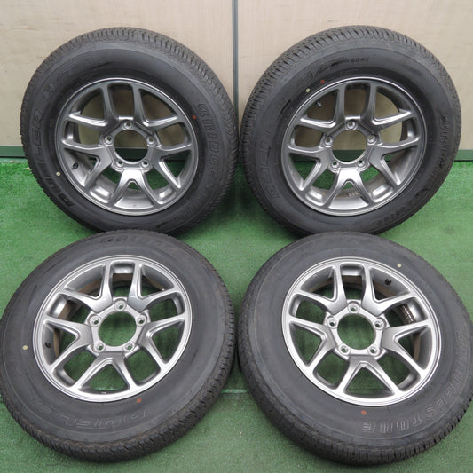 *送料無料* バリ溝!21年!キレイ!9.5分★スズキ ジムニー 純正 175/80R16 ブリヂストン デューラー H/T 684Ⅱ 16インチ PCD139.7/5H★4022309HAノ