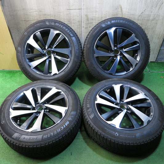 [送料無料]バリ溝！19年！キレイ★センサー付き レクサス 10系 NX バージョンL 純正 225/60R18 スタッドレス ミシュラン X-ICE3+ 18インチ★3051005Hス
