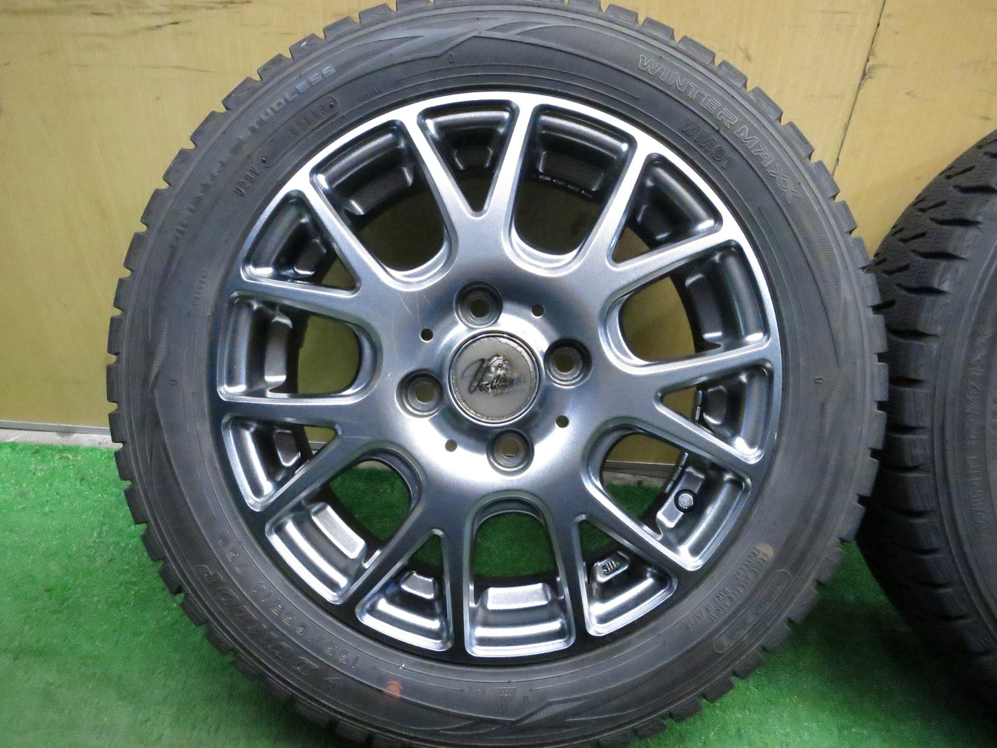 [送料無料]4本価格★スタッドレス 155/65R14 Verthandi ダンロップ ウインターマックス WM01 ヴェルザンディ ヴェルサンディ 14インチ PCD100/4H★3013010Hス