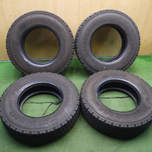 [送料無料]バリ溝！22年！9分★トラック タイヤ 225/80R17.5 123/122L スタッドレス ブリヂストン W910 17.5インチ★3040308クスタ