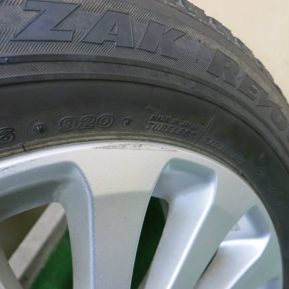 [送料無料]4本価格★スバル エクシーガ 純正 205/60R16 スタッドレス ブリヂストン ブリザック REVO GZ 16インチ PCD100/5H★3092105イス