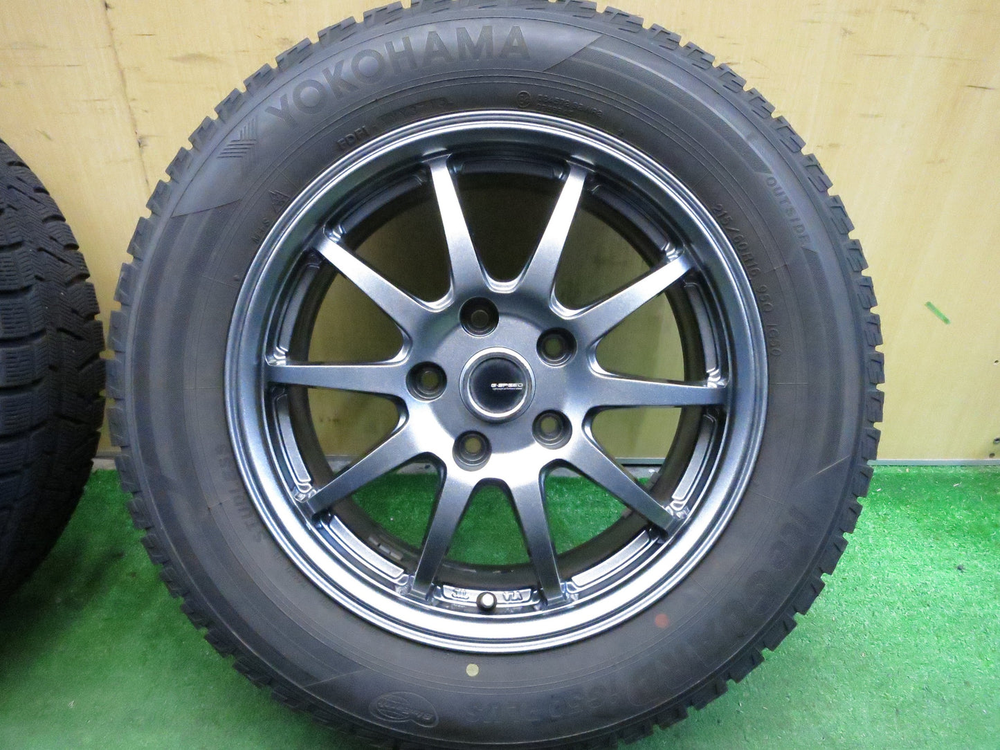 [送料無料]バリ溝！19年！キレイ！9分★スタッドレス 215/60R16 ヨコハマ アイスガード iG50 プラス G-SPEED Gスピード 16インチ PCD114.3/5H★3013006Hス