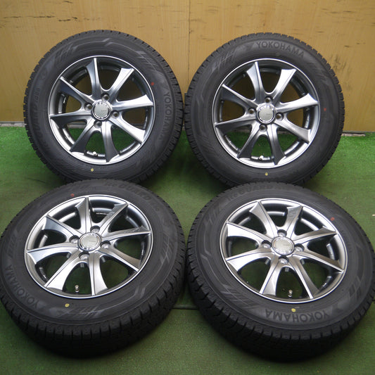 *送料無料*超バリ溝！22年！キレイ！ほぼ10分★スタッドレス 165/70R14 ヨコハマ アイスガード iG60 LEBEN レーベン 14インチ PCD100/4H★4011901Hス