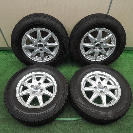 *送料無料*バリ溝！22年！キレイ！9.5分以上★スタッドレス 185/70R14 ブリヂストン ブリザック VRX2 LAPORTA ラポルタ 14インチ PCD100/4H★3111512SYス