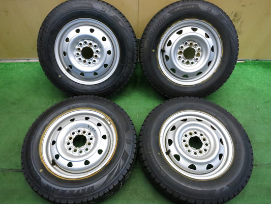 [送料無料]バリ溝！20年！ほぼ10分★スタッドレス 145/80R13 ブリヂストン VRX2 アイスパートナー2 スチール 13インチ PCD100 110 114.3/4H マルチ★2121205Hス