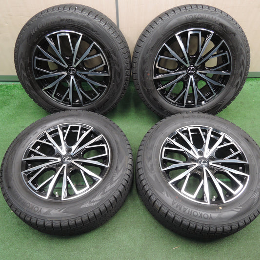 *送料無料*センサー付!バリ溝!21年!綺麗!9.5分★レクサス等 Lehrmeister 235/65R18 スタッドレス ヨコハマ アイスガード G075 レアマイスター PCD114.3/5H★3122908HAス