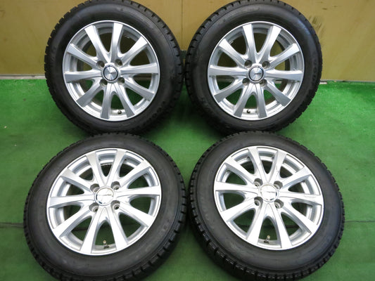 [送料無料]バリ溝！19年！9.5分以上★スタッドレス 165/65R14 グッドイヤー アイスナビ6 ravrion RS01 ラブリオン 14インチ PCD100/4H★2121904Hス
