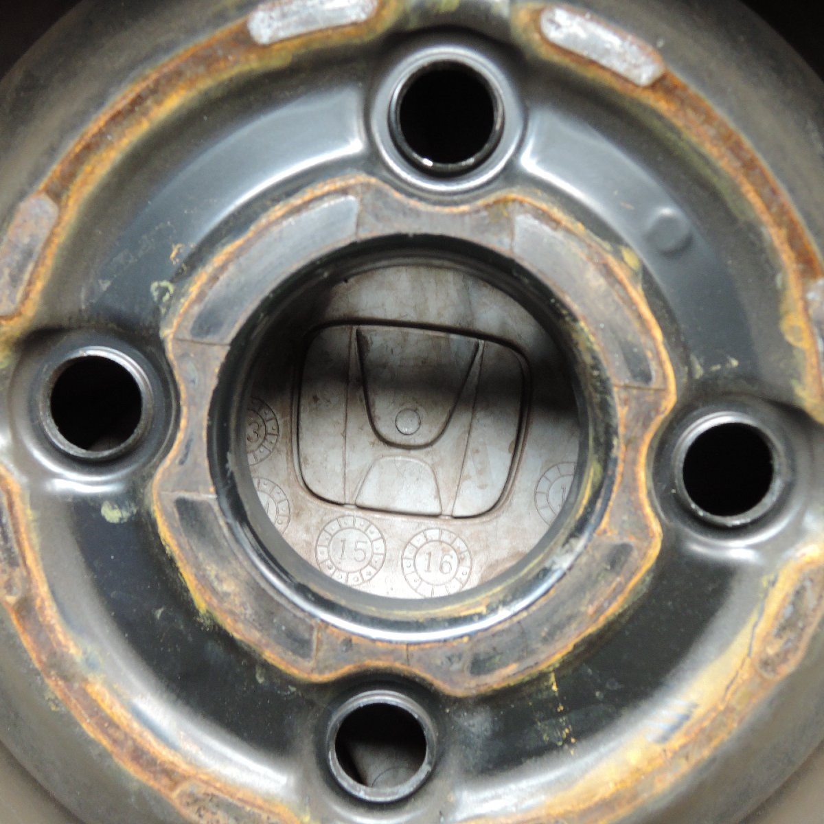 [送料無料]キレイ★ホンダ GK系 フィット 純正 スチール ホイール 14インチ 14×5.5J PCD100/4H★3072803Hホ