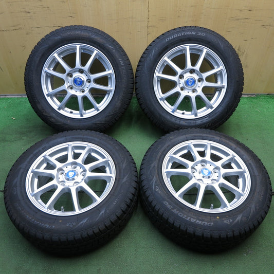 *送料無料* 超バリ溝!キレイ!ほぼ10分★スタッドレス 195/65R15 インステート DURATION30 STRANGER ストレンジャー 15インチ PCD114.3/5H★4020911KKス