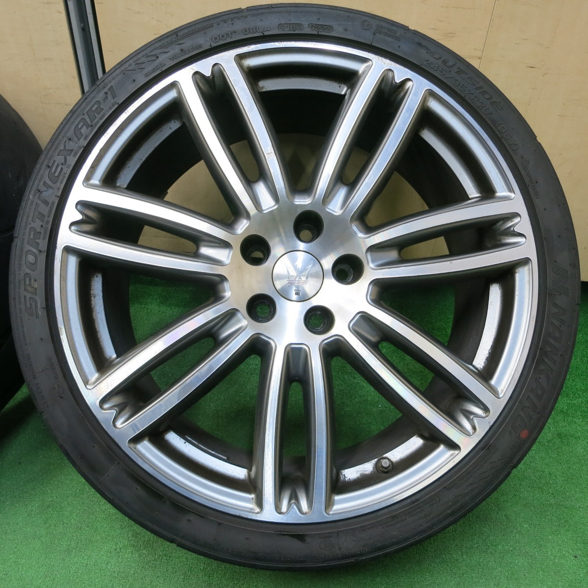 *送料無料* 4本価格★マセラティ ギブリ 純正 OP SPEEDLINE 245/35R20 285/35R20 ナンカン SPORTNEX AR-1 PCD114.3/5H★4030602イノ