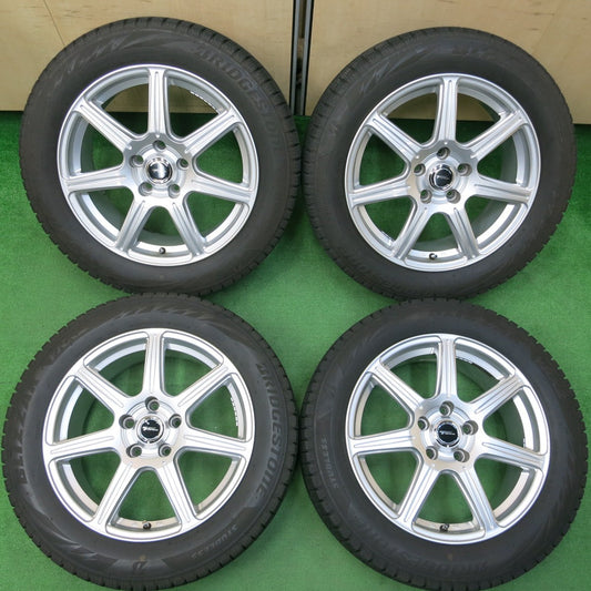 *送料無料*バリ溝！21年！キレイ！9.5分★スタッドレス 215/55R17 ブリヂストン ブリザック VRX2 TOPRUN トップラン 17インチ PCD114.3/5H★4012906イス
