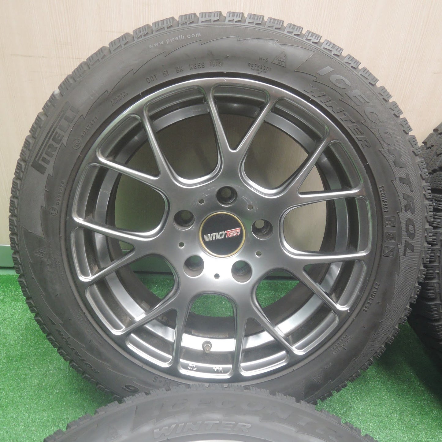 [送料無料]4本価格★BMW 等 MOTEC 205/55R16 NUR スタッドレス ピレリ アイスコントロール モーテック 16インチ PCD120/5H★3092004SYス