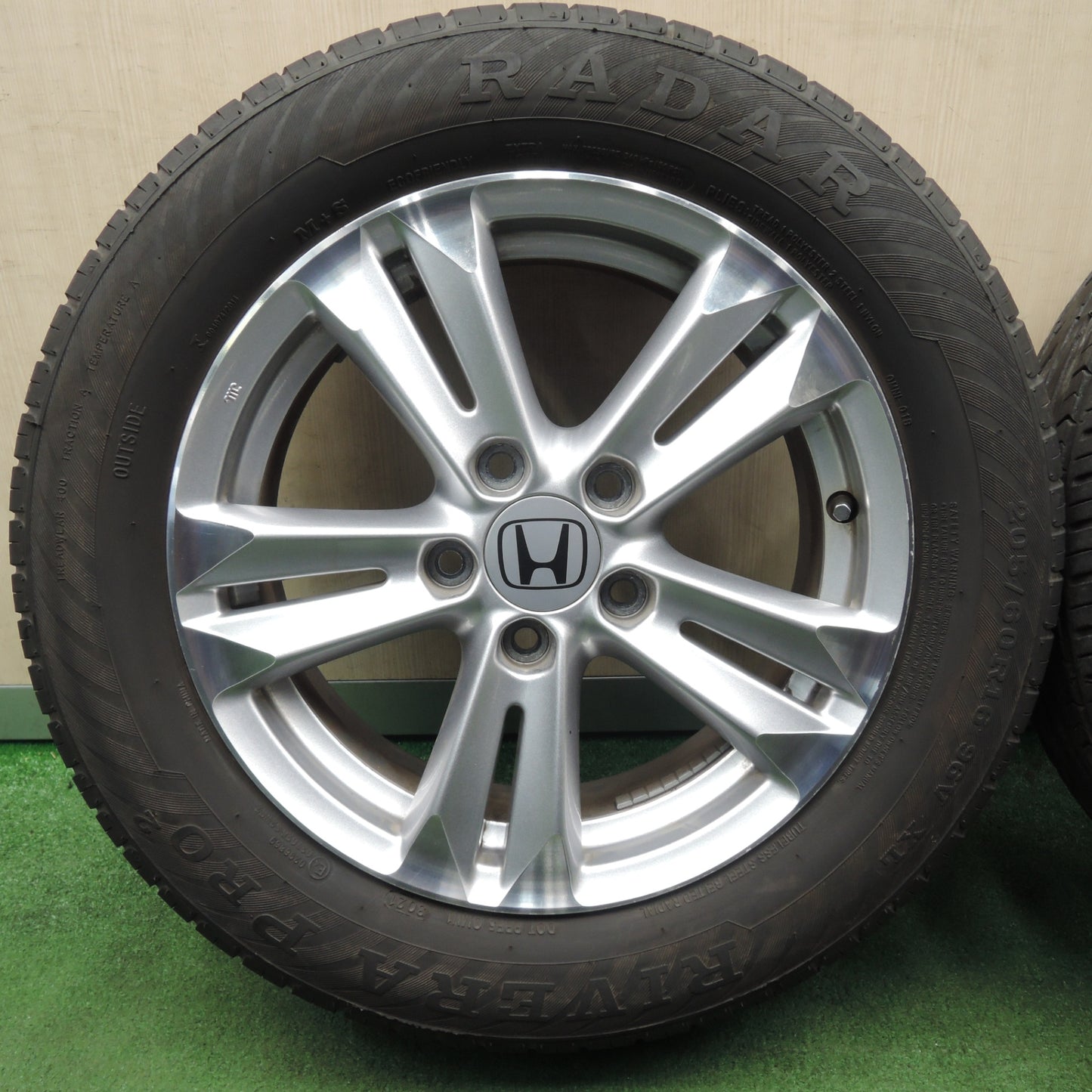 *送料無料* バリ溝！21年！キレイ！8.5分★ホンダ CR-Z 純正 205/60R16 レーダー RIVERA PRO 16インチ PCD114.3/5H CRZ★4022906NJノ