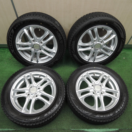 *送料無料*バリ溝!21年!キレイ!9.5分以上★スタッドレス 155/65R14 ブリヂストン ブリザック VRX3 Linz 14インチ PCD100/4H★3122001NJス