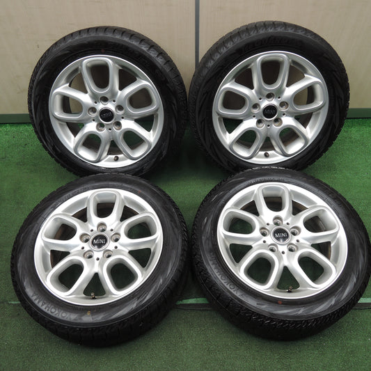 *送料無料*バリ溝！21年！ほぼ10分★MINI F55 ミニ クーパー 純正 OP 195/55R16 スタッドレス ヨコハマ アイスガード iG70 16インチ PCD112/5H★4012303NJス