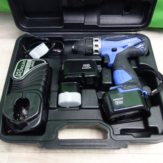 *送料無料*バッテリー2個付☆日立 12mm コードレス ドライバドリル FDS12DVD 電動 工具 充電器 UC18YG☆