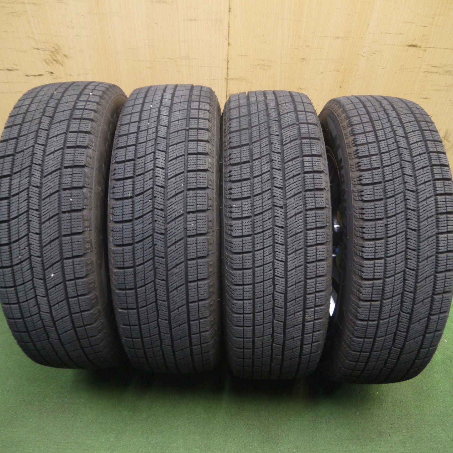 *送料無料* バリ溝！21年！キレイ！9.5分★スタッドレス 195/65R15 ナンカン アイスアクティバ AW-1 Eurotech MANARAY SPORT PCD100/5H★4031306Hス