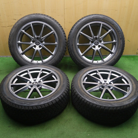[送料無料]バリ溝！綺麗！9.5分★レクサス 等 LF SPORT 235/55R20 スタッドレス ブリヂストン ブリザック DM-V2 アルミ 20インチ PCD114.3/5H★3071704KKス