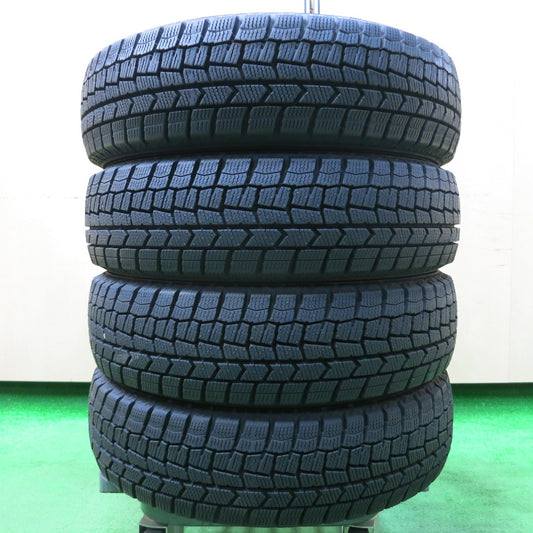 *送料無料*バリ溝！21年！ほぼ10分★スタッドレス 155/65R14 ダンロップ ウインターマックス WM02 タイヤ 14インチ タント ムーヴ スペーシア等★4013102イスタ