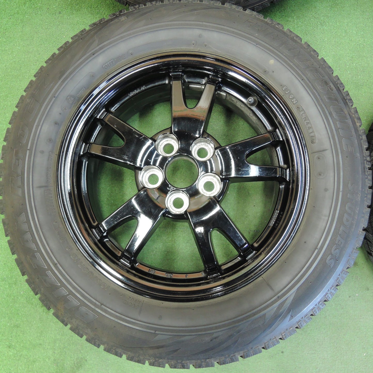[送料無料]4本価格★トヨタ 30系 プリウス 純正 195/65R15 スタッドレス ブリヂストン ブリザック REVO GZ 15インチ PCD100/5H★3100201KKス