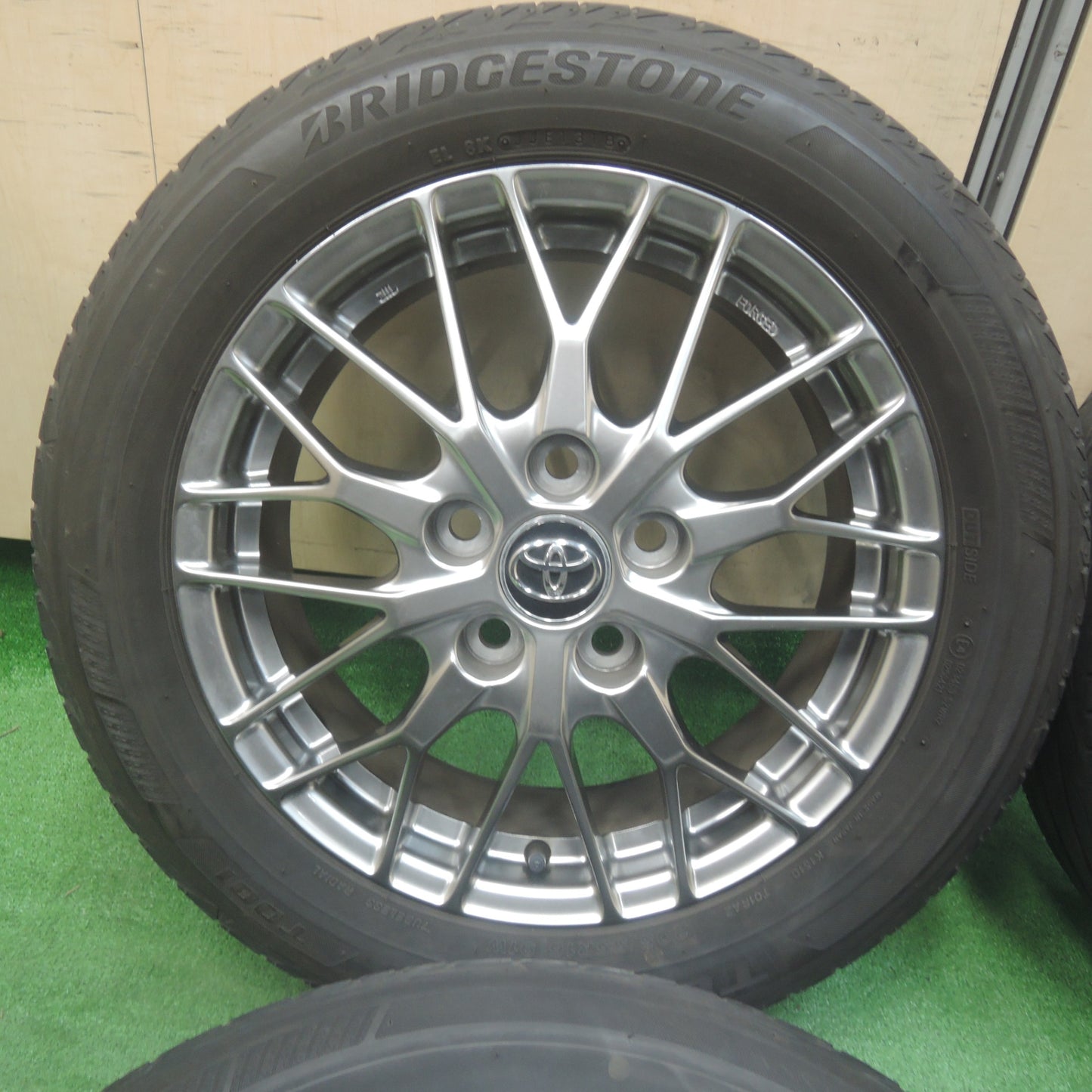 *送料無料*キレイ★トヨタ 80系 ノア ヴォクシー 煌 純正 BBS 205/55R16 ブリヂストン トランザ T001 PCD114.3/5H★4011702SYノ