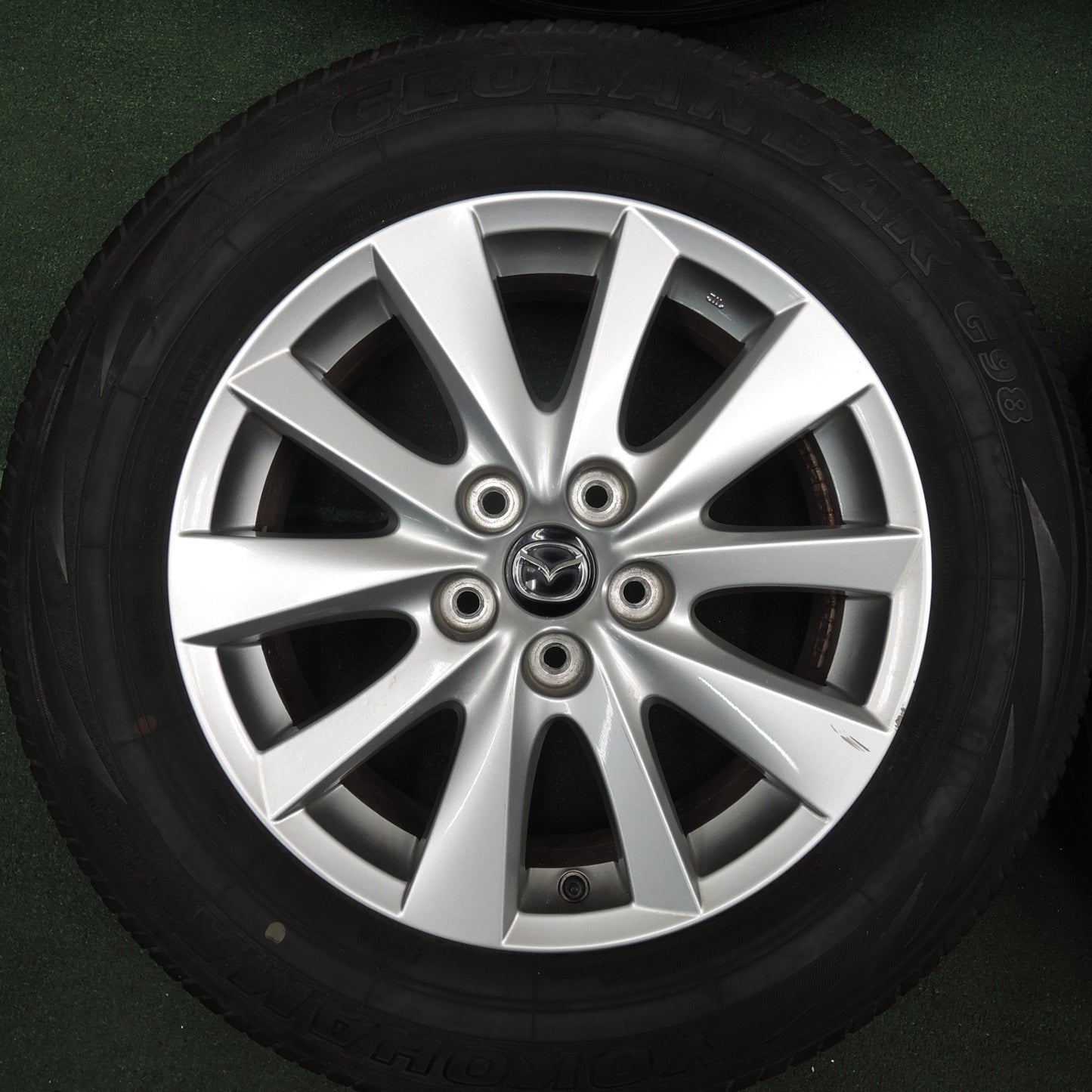 *送料無料* キレイ★マツダ CX-5 純正 225/65R17 ヨコハマ ジオランダー G98 G98A 17インチ PCD114.3/5H★4022204TNノ