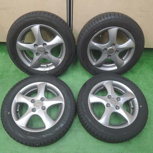 *送料無料*バリ溝！21年！キレイ！9.5分★スタッドレス 155/65R14 ヨコハマ アイスガード iG70 TOPRUN トップラン 14インチ PCD100/4H★3112809SYス