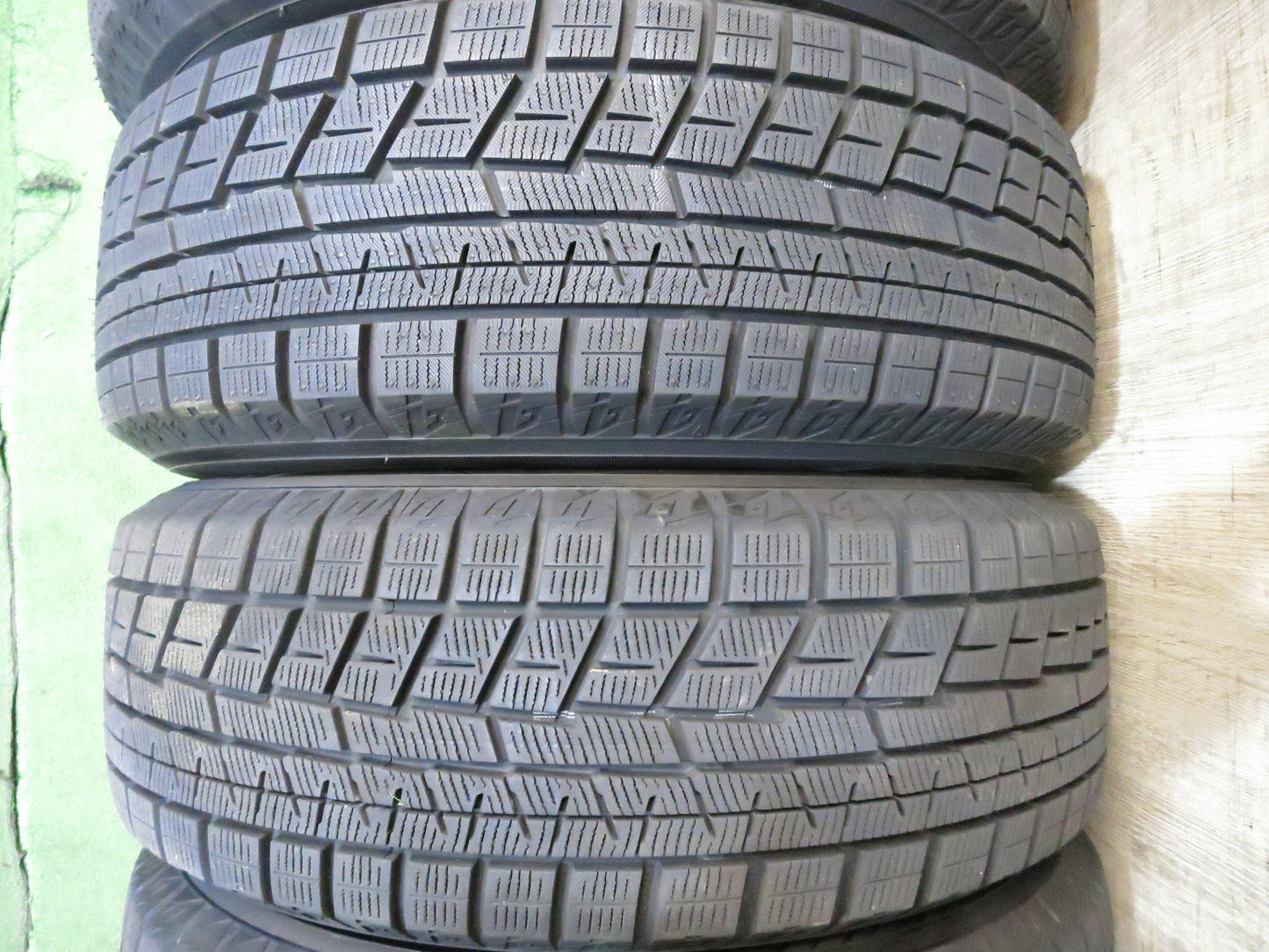 [送料無料]バリ溝！21年！キレイ！ほぼ10分★スタッドレス 195/65R15 ヨコハマ アイスガード iG60 TEAD weds テッド 15インチ PCD100/5H★3011103Hス