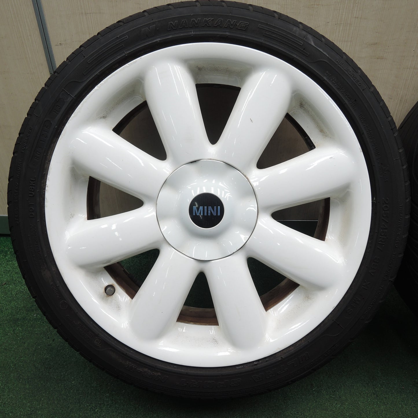 *送料無料* バリ溝！8.5分★MINI ミニ クーパーS 純正 205/45R17 ナンカン ウルトラスポーツ NS-2 17インチ PCD100/4H★4030108TNノ