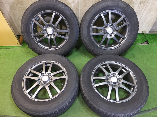 [送料無料]キレイ★スタッドレス 195/65R15 ブリヂストン ブリザック REVO GZ EUROMAGIC ユーロマジック 15インチ PCD114.3/5H★