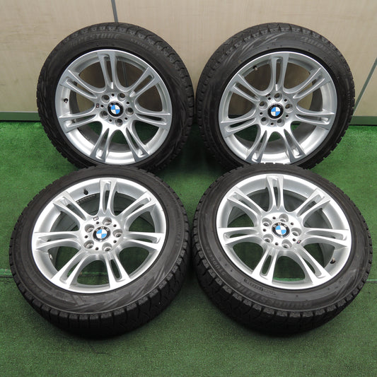 *送料無料*バリ溝!キレイ!9.5分★BMW 5シリーズ F10 F11 Mスポーツ 純正 245/45R18 スタッドレス ブリヂストン REVO GZ 18インチ PCD120/5H★3121206NJス