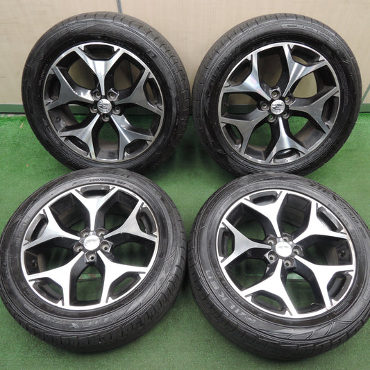 *送料無料*バリ溝!22年!9.5分★スバル SJ5 フォレスター Sリミテッド 純正 225/55R18 ファルケン ZIEX ZE914 18インチ PCD100/5H★4010210HAノ