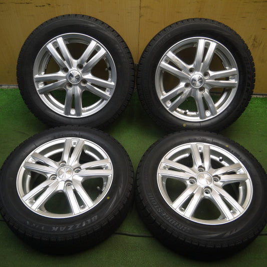 *送料無料* バリ溝!キレイ!9.5分★スタッドレス 155/65R14 ブリヂストン ブリザック VRX DUFACT デュファクト 14インチ PCD100/4H★4020712Hス