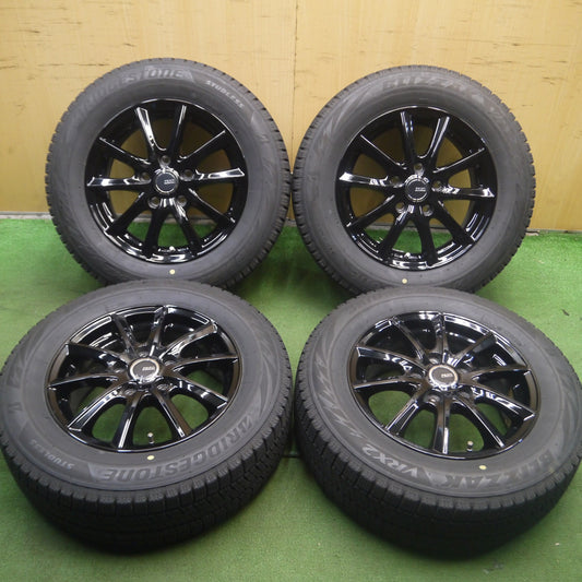 *送料無料* バリ溝!20年!キレイ!8.5分★スタッドレス 195/65R15 ブリヂストン ブリザック VRX2 PREO プレオ 15インチ PCD114.3/5H★4021905Hス