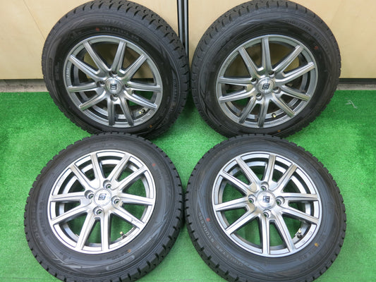 [送料無料]バリ溝！18年！ほぼ10分★スタッドレス 165/70R14 ダンロップ ウインターマックス WM01 SEIN ザイン 14インチ PCD100/4H★2121402ヒス