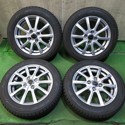 [送料無料]バリ溝！22年！キレイ！ほぼ10分★スタッドレス 155/65R14 ヨコハマ アイスガード iG60 MiLLOUS ミルアス 14インチ PCD100/4H★3041202Hス