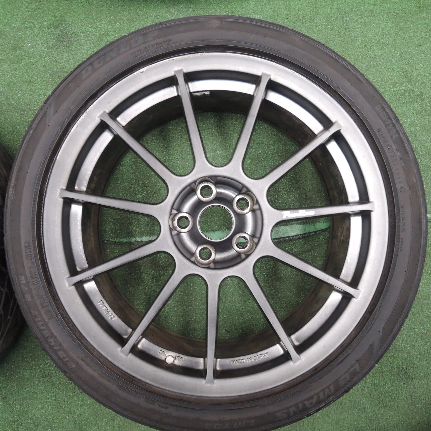 [送料無料]バリ溝！9.5分★アルファロメオ ASSO Partire 215/45R17 ダンロップ LE MANS LM703 アッソ パルティーレ 17インチ PCD98/5H★3111601NJノ