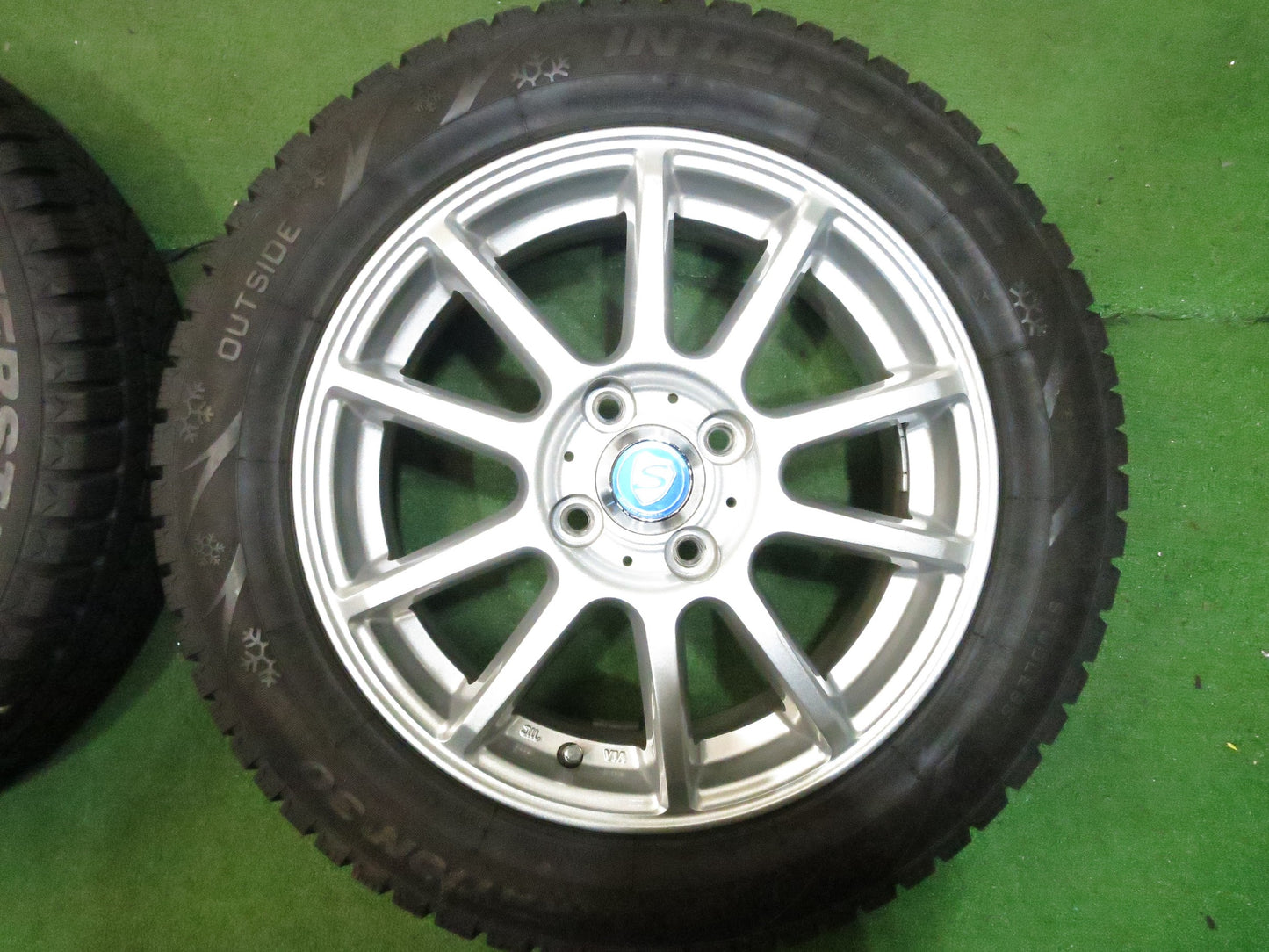 [送料無料]バリ溝！20年！キレイ！9.5分★スタッドレス 185/60R15 インターステート デュレーション30 STRANGER ストレンジャー 15インチ PCD100/4H★3020606Hス