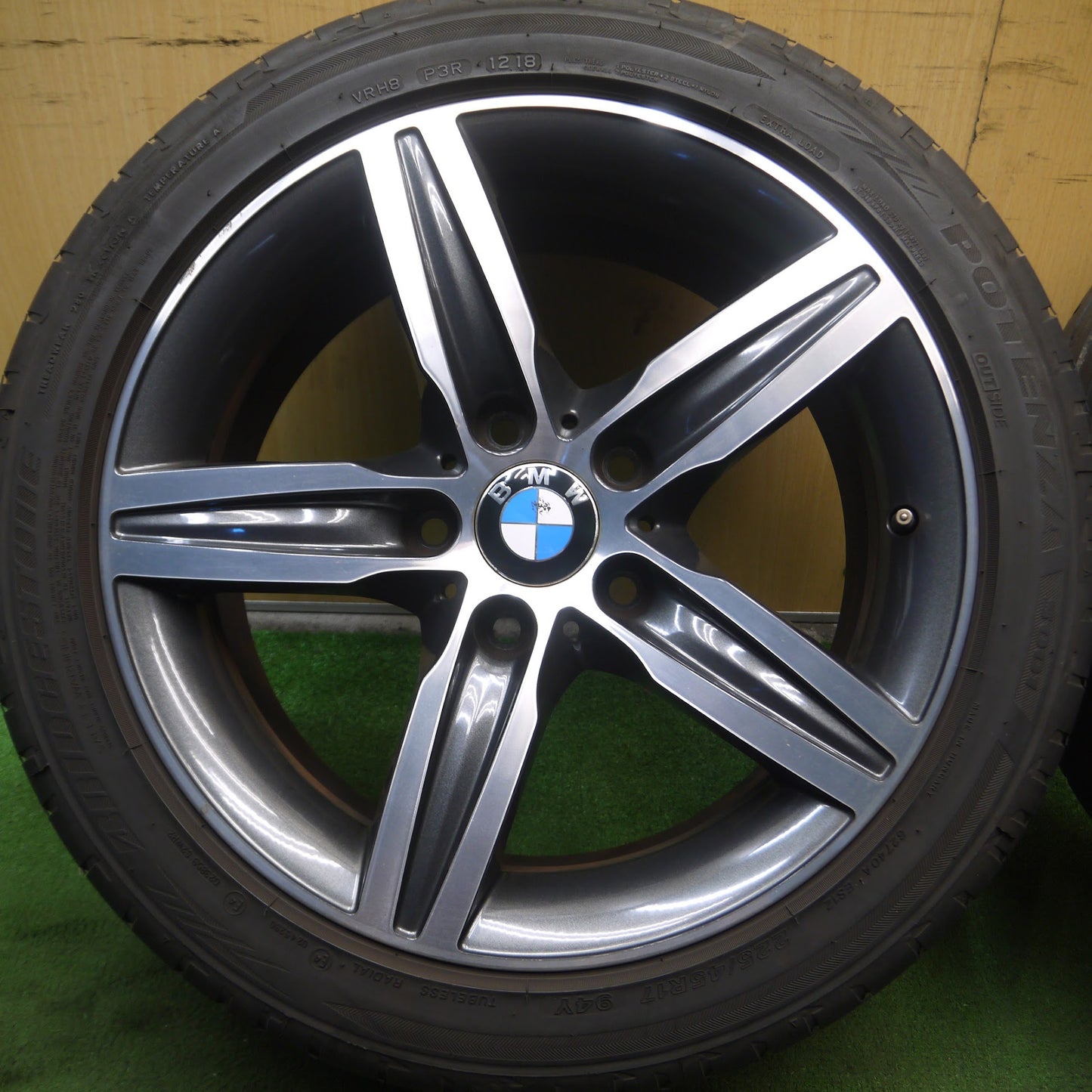 [送料無料]キレイ★BMW 1シリーズ F20 純正 225/45R17 ブリヂストン ポテンザ S001 17インチ PCD120/5H★3101103Hノ