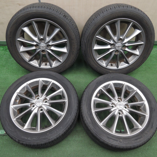 *送料無料* バリ溝!20年!9分★トヨタ カローラ フィールダー 純正 195/55R16 トーヨー ナノエナジー3 プラス PCD100/4H★4022505HAノ