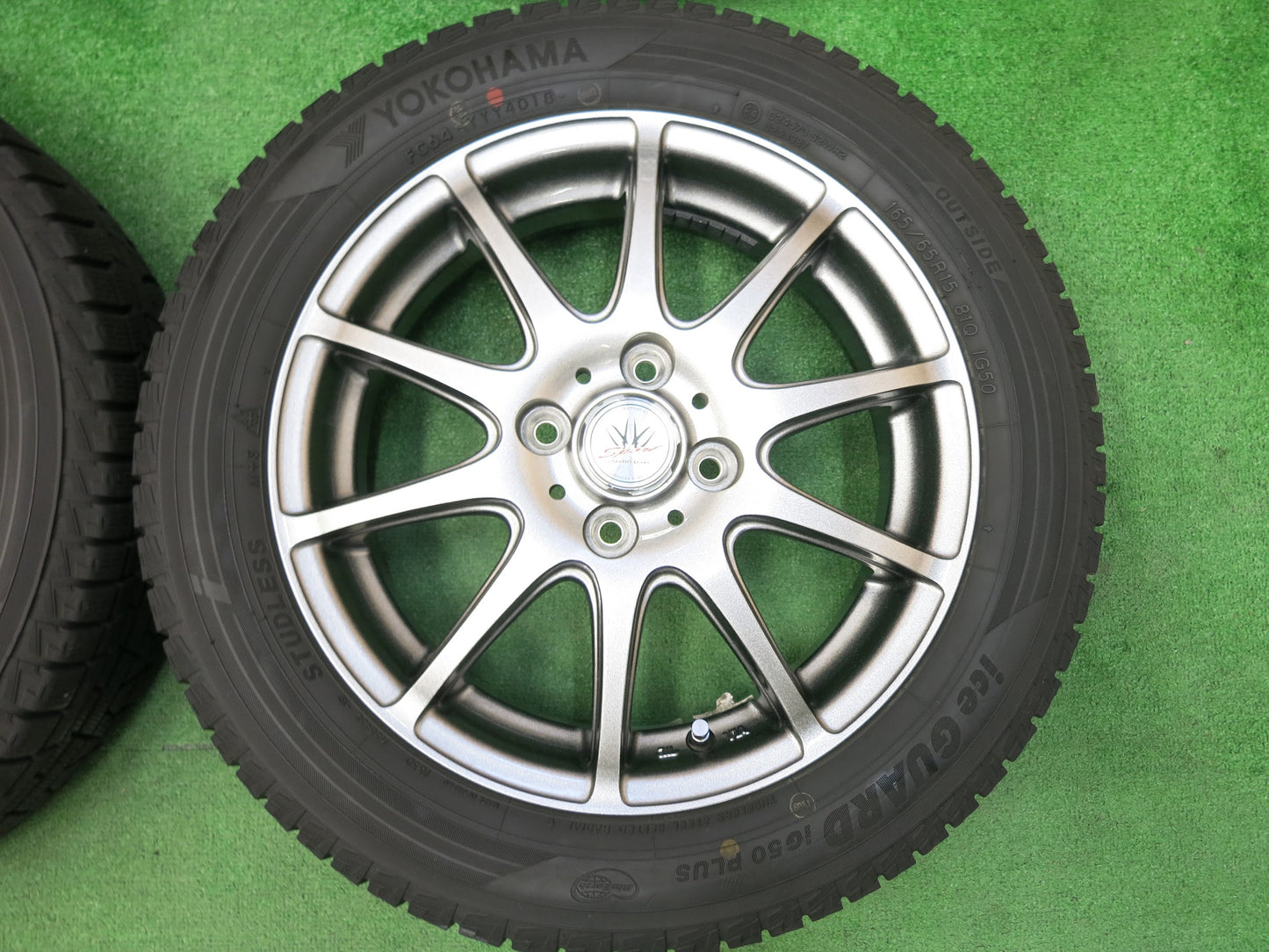 [送料無料]キレイ★スタッドレス 165/65R15 ヨコハマ アイスガード iG50 プラス LOXARNY SPORT BADX ロクサーニ 632 15インチ PCD100/4H★3012102ヒス
